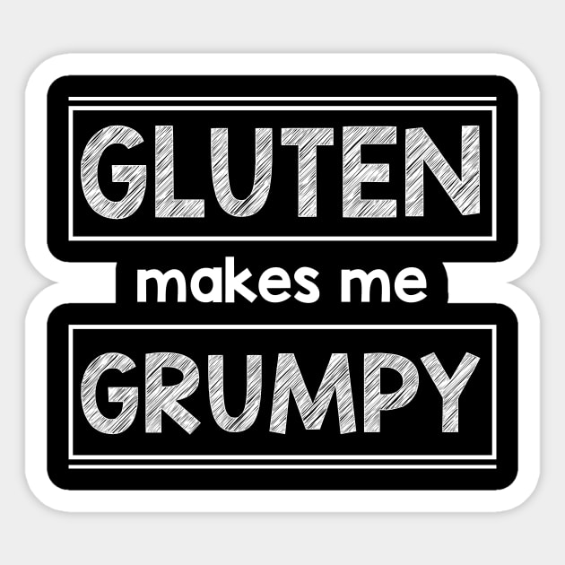 Funny Gluten Free Eating Gift Gluten Free Sticker by shirtsyoulike